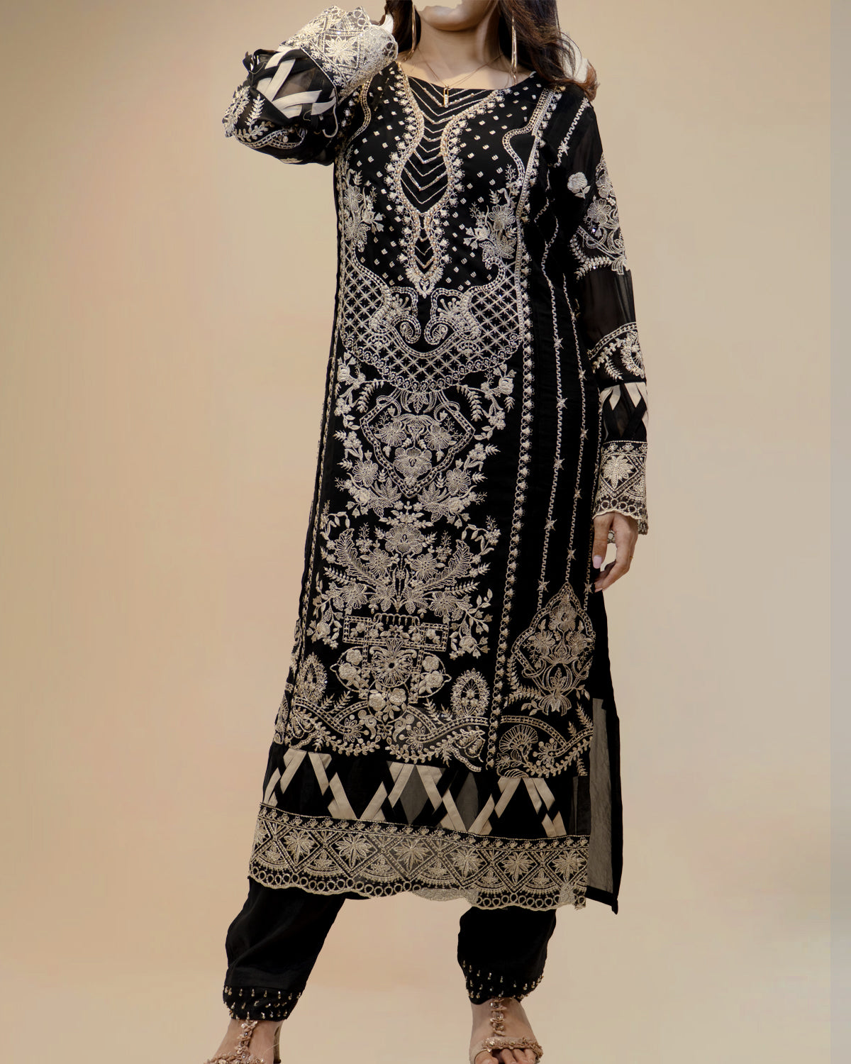 Black Pakistani Suit