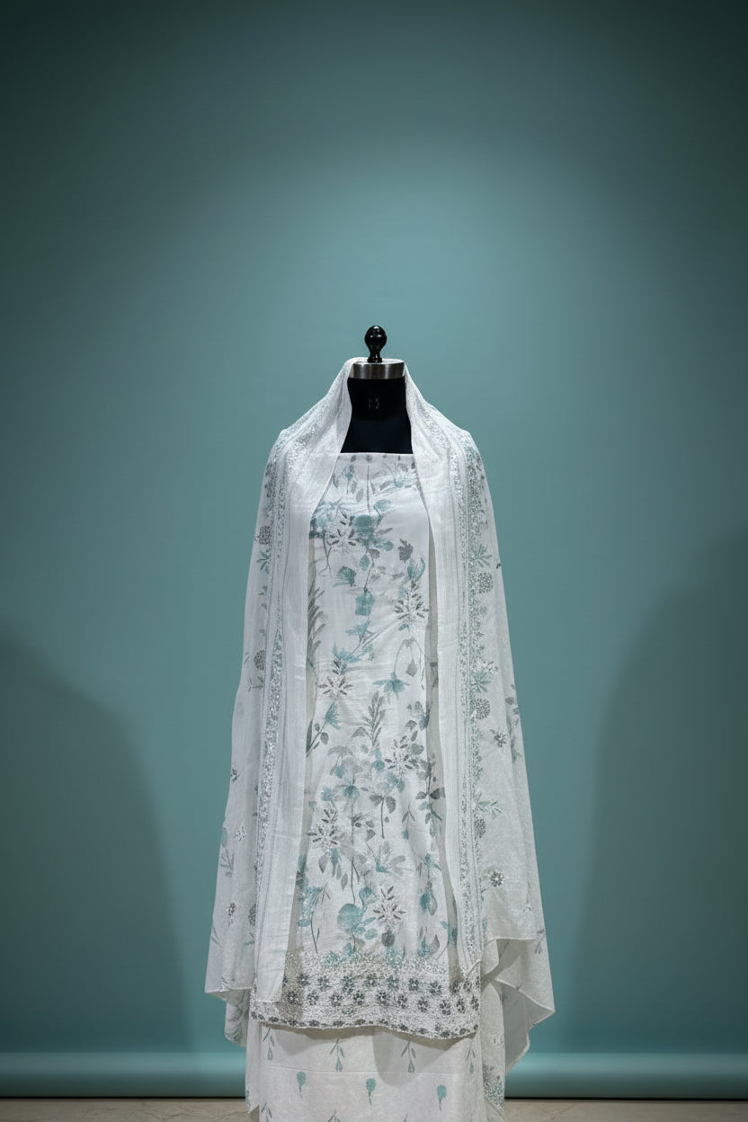 Cotton Unstitched Salwar Set