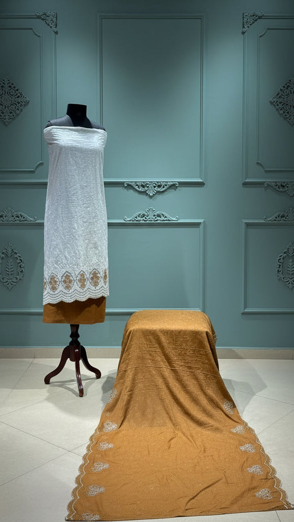 Cotton Unstitched Salwar Set