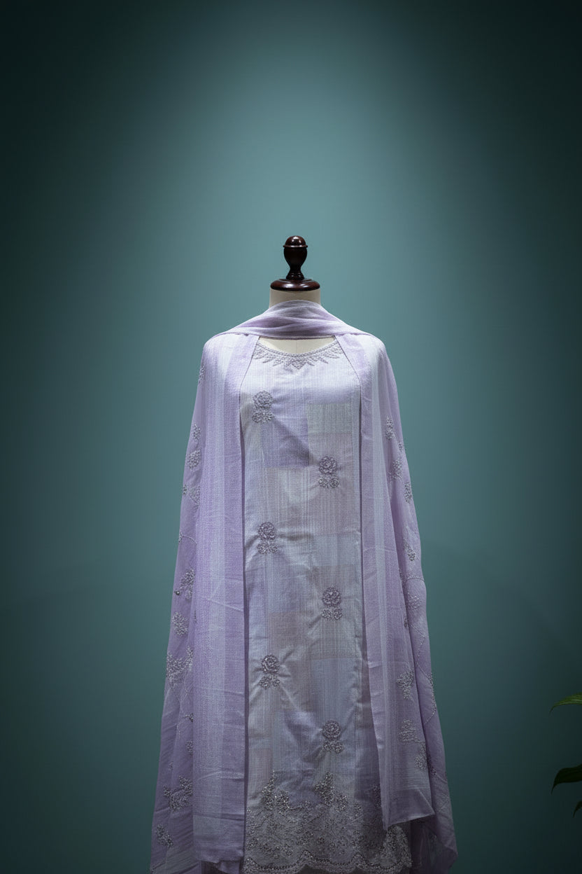 Cotton Unstitched Salwar Set