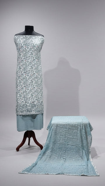 Floral Unstitched Salwar Set