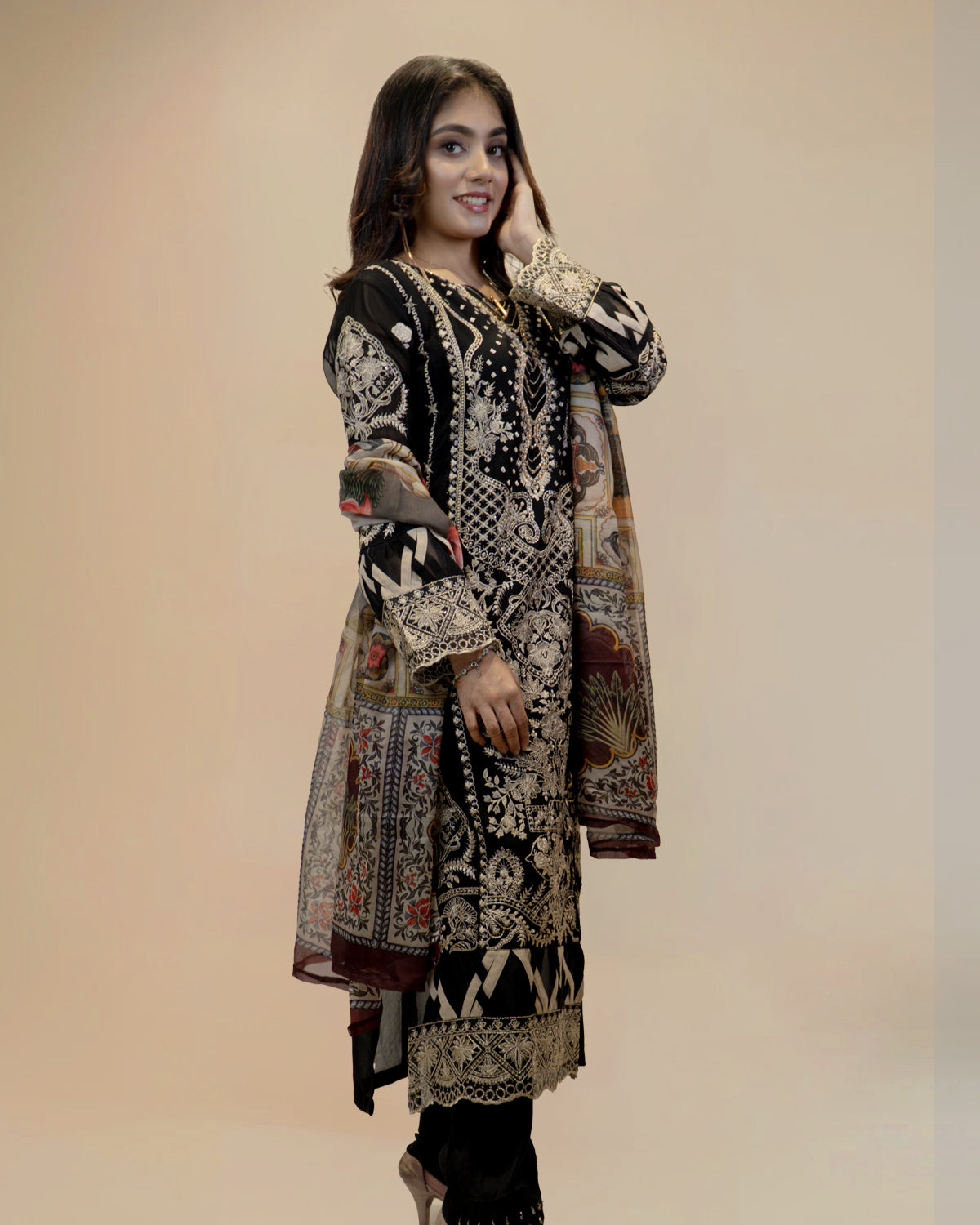 Black Pakistani Suit