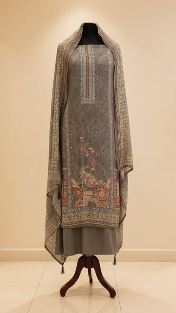 Muslin Unstitched Salwar Set